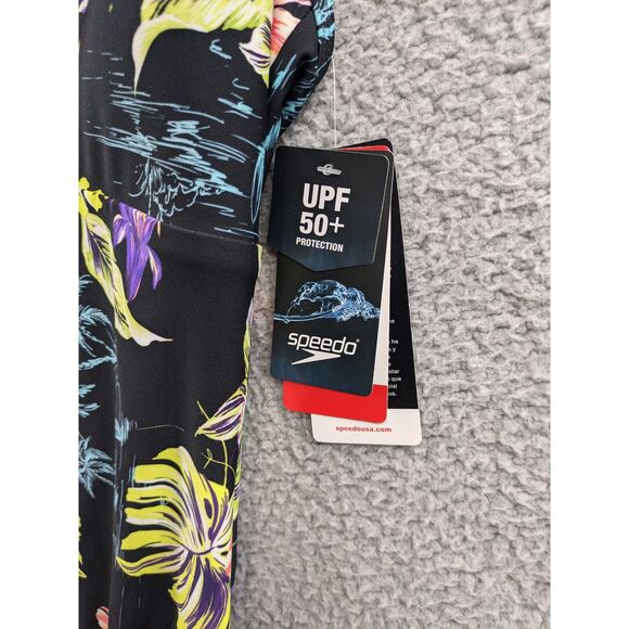 *NEW* Speedo Women's Swimsuit One Piece V-Neck Halter Contemporary Cut sz 8 - Picture 5 of 9